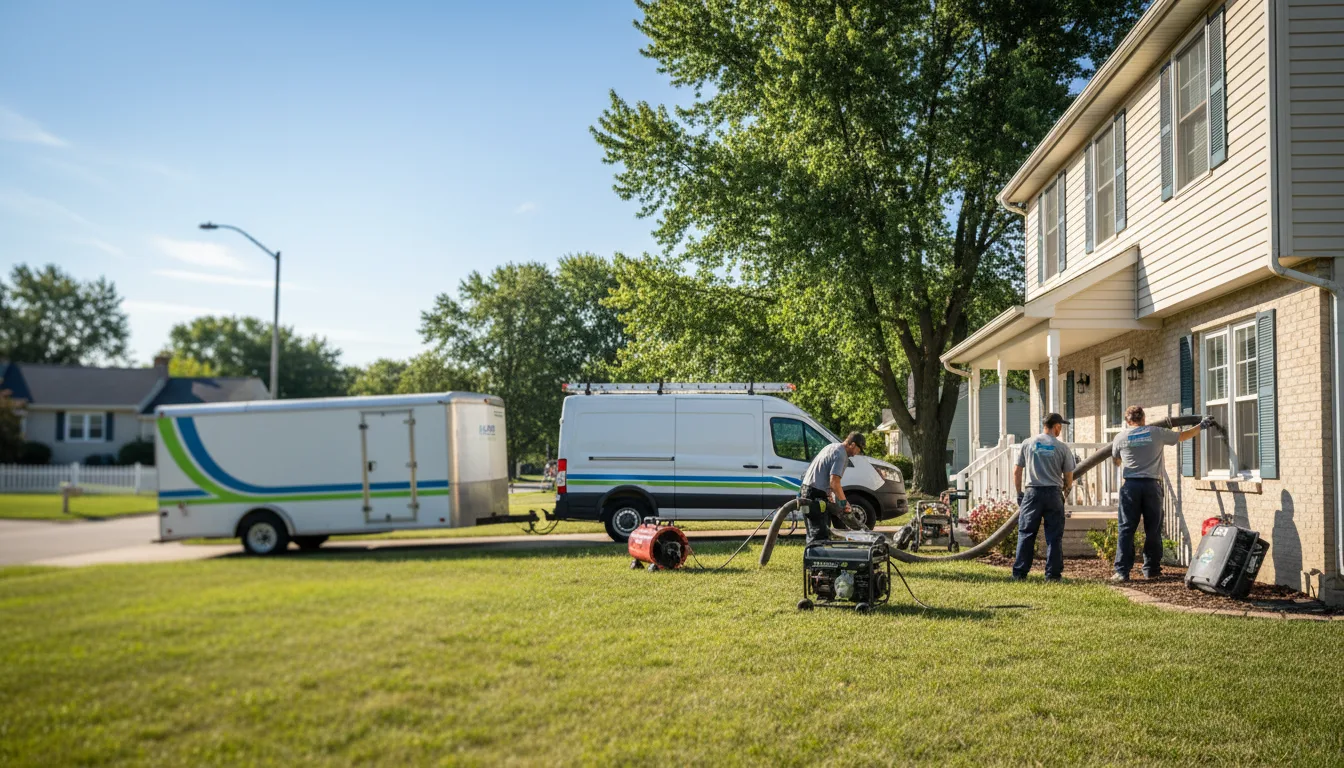 Flooded Basement Restoration And Cleanup With Repair in Rushville, OH near me
